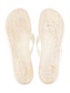 Louis Vuitton Rubber Lasercut Accents Flip Flops
