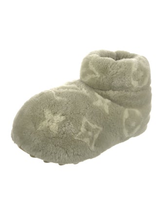 Louis Vuitton LV Monogram Shearling Boots
