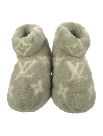 Louis Vuitton LV Monogram Shearling Boots