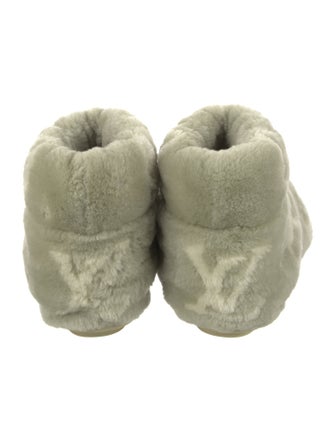 Louis Vuitton LV Monogram Shearling Boots