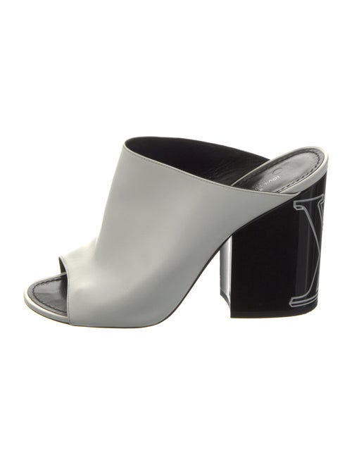 Louis Vuitton LV Monogram Leather Slides