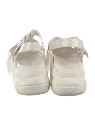 Louis Vuitton LV Monogram Patent Leather T-Strap Sandals