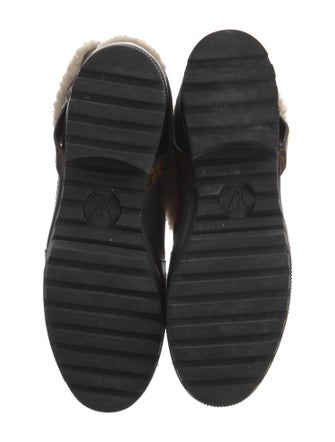 Louis Vuitton LV Monogram Suede Combat Boots