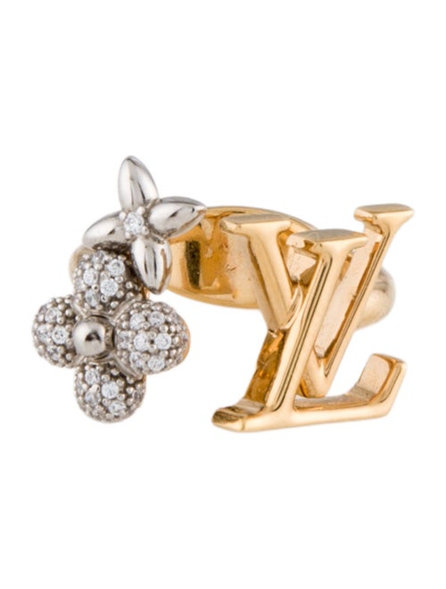 Louis Vuitton Crystal LV Gram Cocktail Ring
