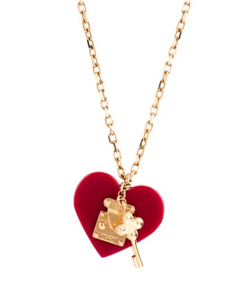 Louis Vuitton Lock Me Heart Pendant Necklace