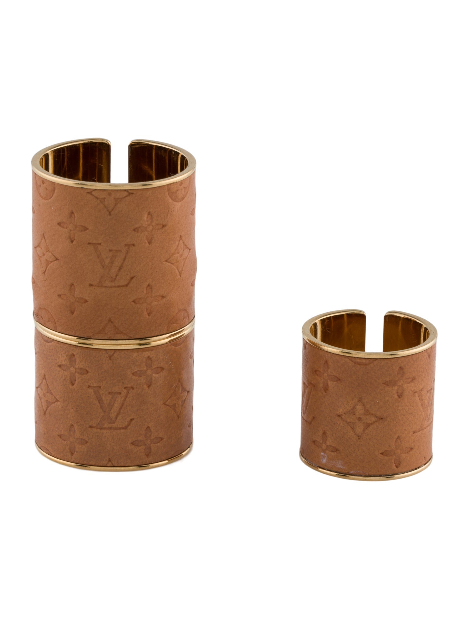 Louis Vuitton Leather Monogram Ring Set