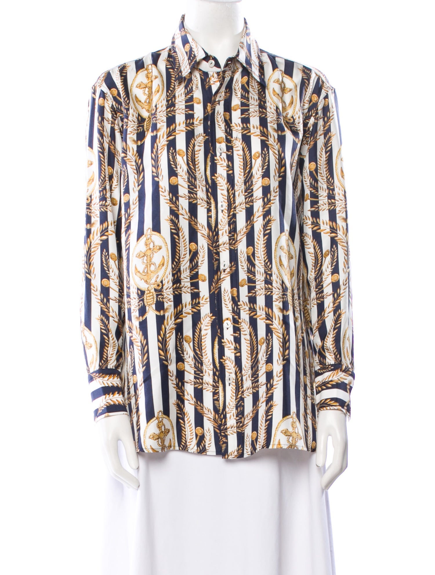 Louis Vuitton 2024 Silk Button-Up Top