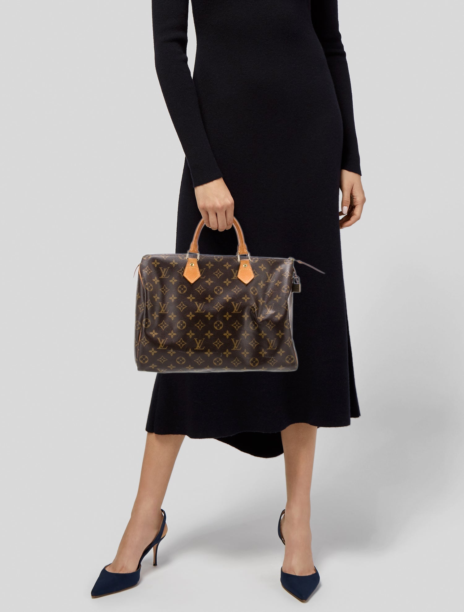 Louis Vuitton LV Monogram Speedy 35 Vintage