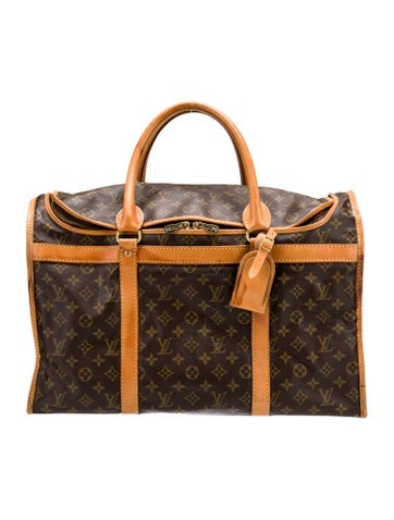 Louis Vuitton Luggage and Travel LV Monogram Sac Chien Pet Carrier 50 Vintage