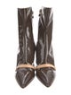 Louis Vuitton Monogram Pattern Patent Leather Boots