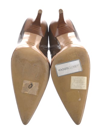 Louis Vuitton Monogram Pattern Patent Leather Boots