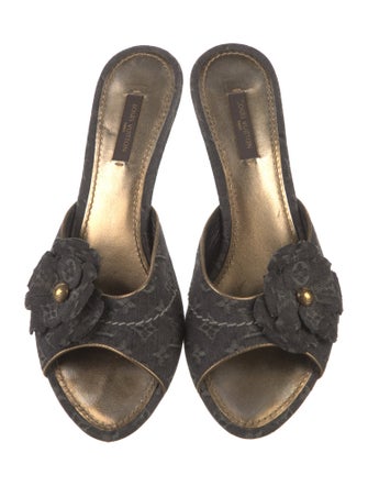 Louis Vuitton LV Monogram Denim Slides