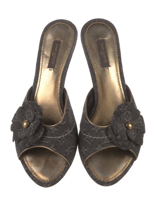 Louis Vuitton LV Monogram Denim Slides
