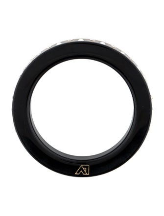 Louis Vuitton Crystal & Resin Zig Zag Bangle Bracelet