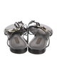 Louis Vuitton Patent Leather Beaded Accents Slides