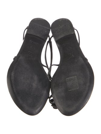 Louis Vuitton Patent Leather Beaded Accents Slides