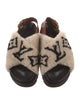 Louis Vuitton LV Monogram Shearling Slingback Sandals