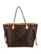 Louis Vuitton LV Monogram Neverfull w/Pouch MM