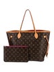 Louis Vuitton LV Monogram Neverfull w/Pouch MM