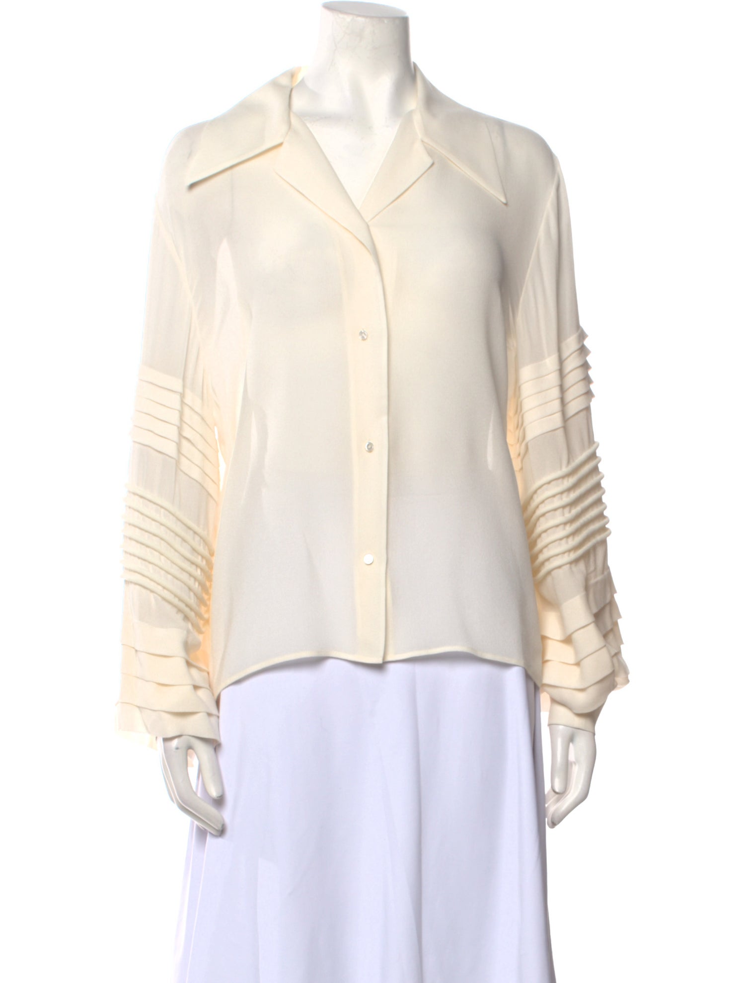 Louis Vuitton 2019 Silk Button-Up Top