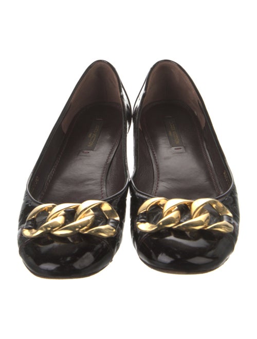 Louis Vuitton LV Monogram Patent Leather Ballet Flats