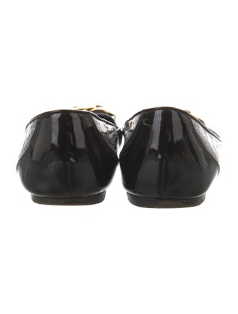 Louis Vuitton LV Monogram Patent Leather Ballet Flats