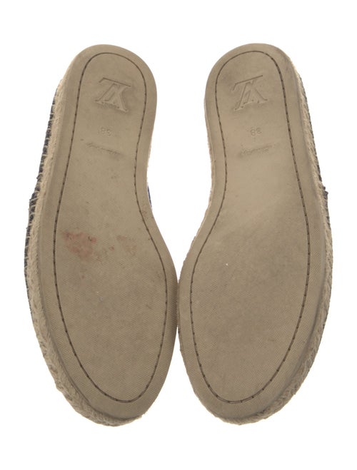 Louis Vuitton Canvas Embroidered Accent Espadrilles