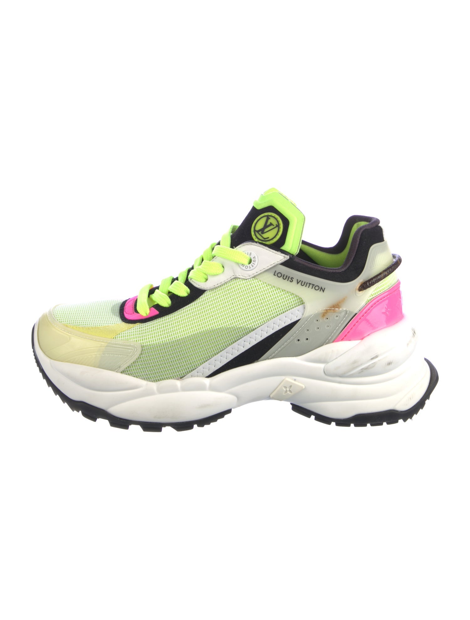 Louis Vuitton Mesh Colorblock Pattern Chunky Sneakers