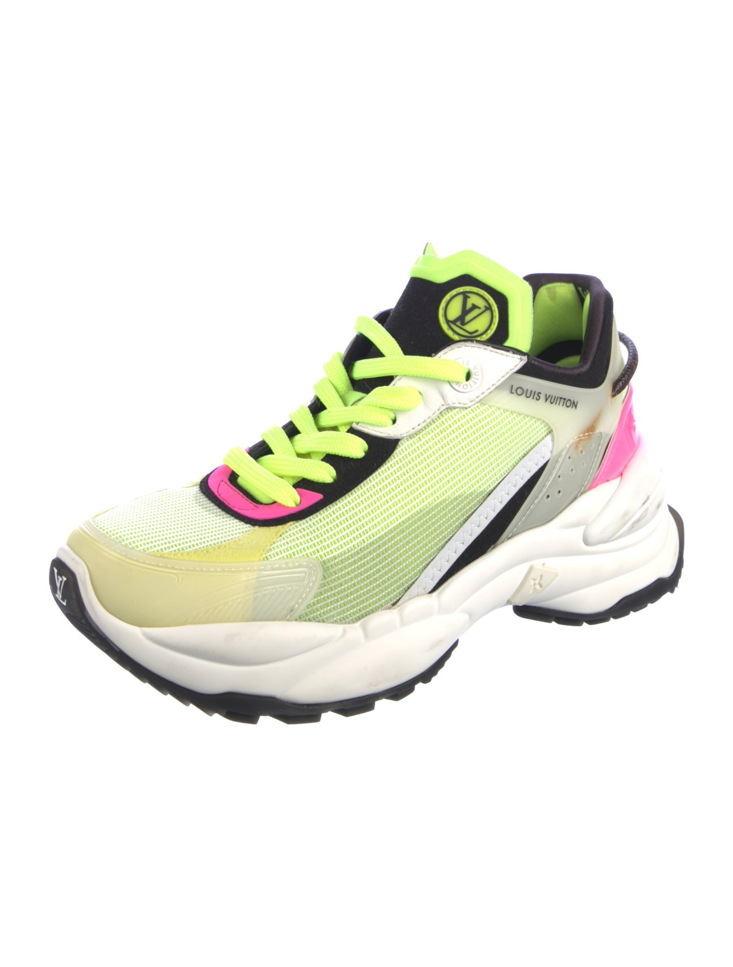 Louis Vuitton Mesh Colorblock Pattern Chunky Sneakers