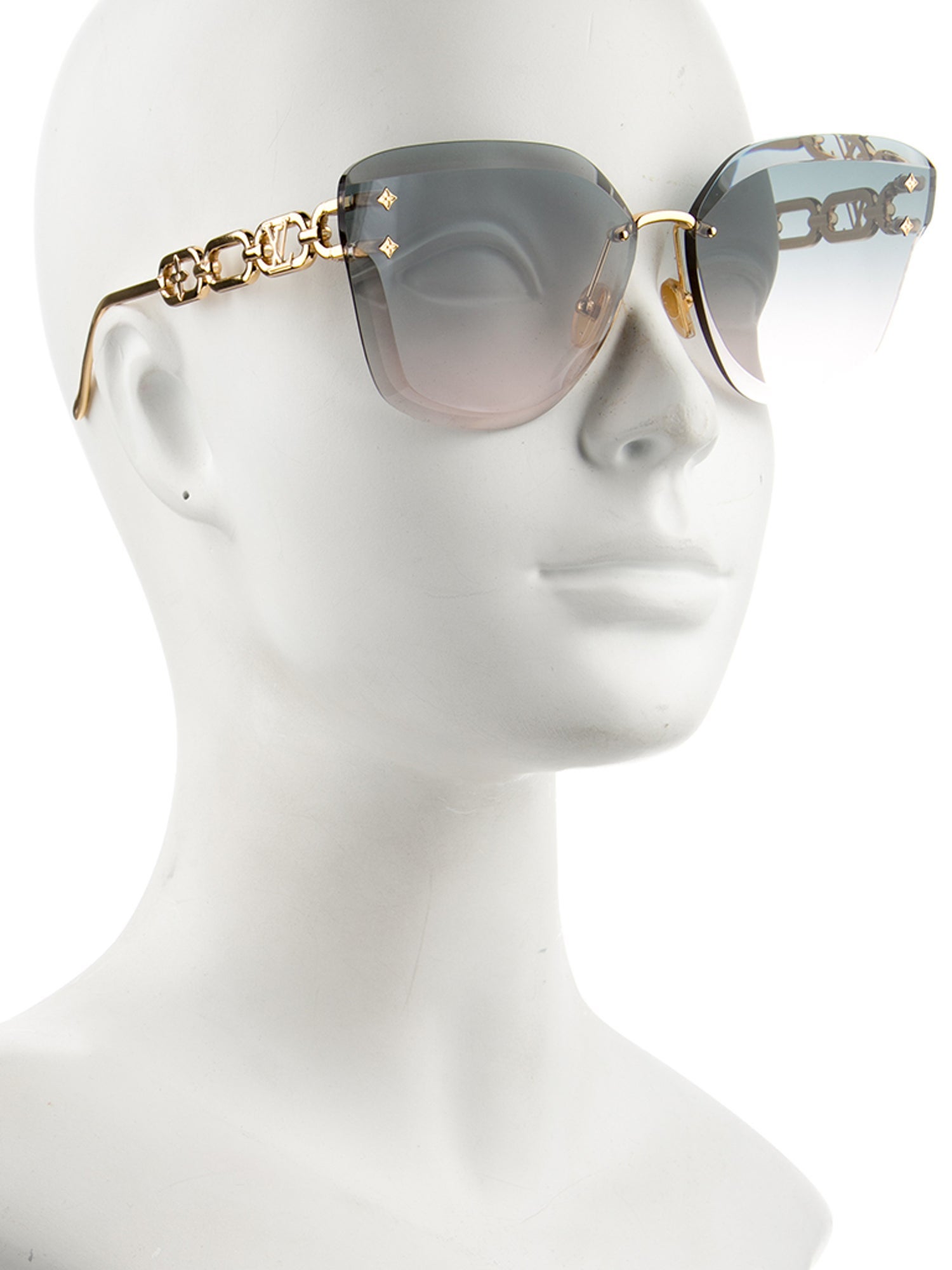 Louis Vuitton 2023 Chain-Link Accent Sunglasses