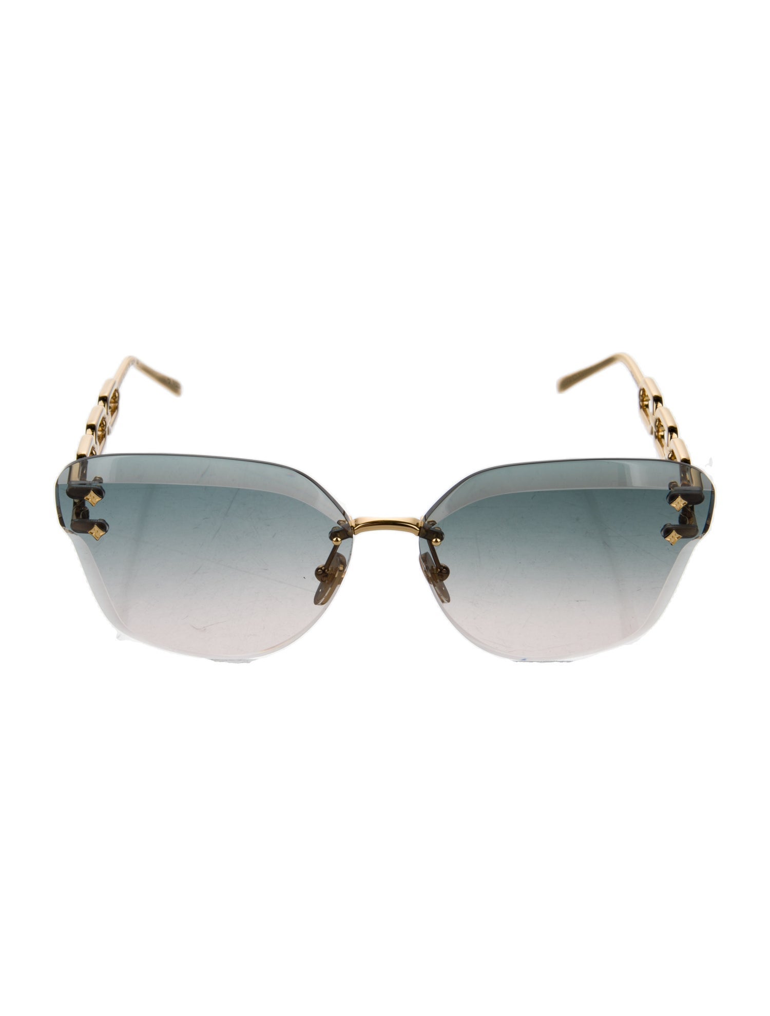Louis Vuitton 2023 Chain-Link Accent Sunglasses