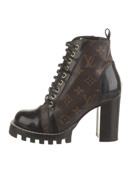 Louis Vuitton LV Monogram Lace-Up Boots