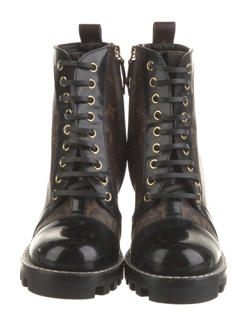 Louis Vuitton LV Monogram Lace-Up Boots
