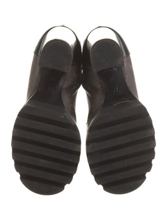 Louis Vuitton LV Monogram Lace-Up Boots