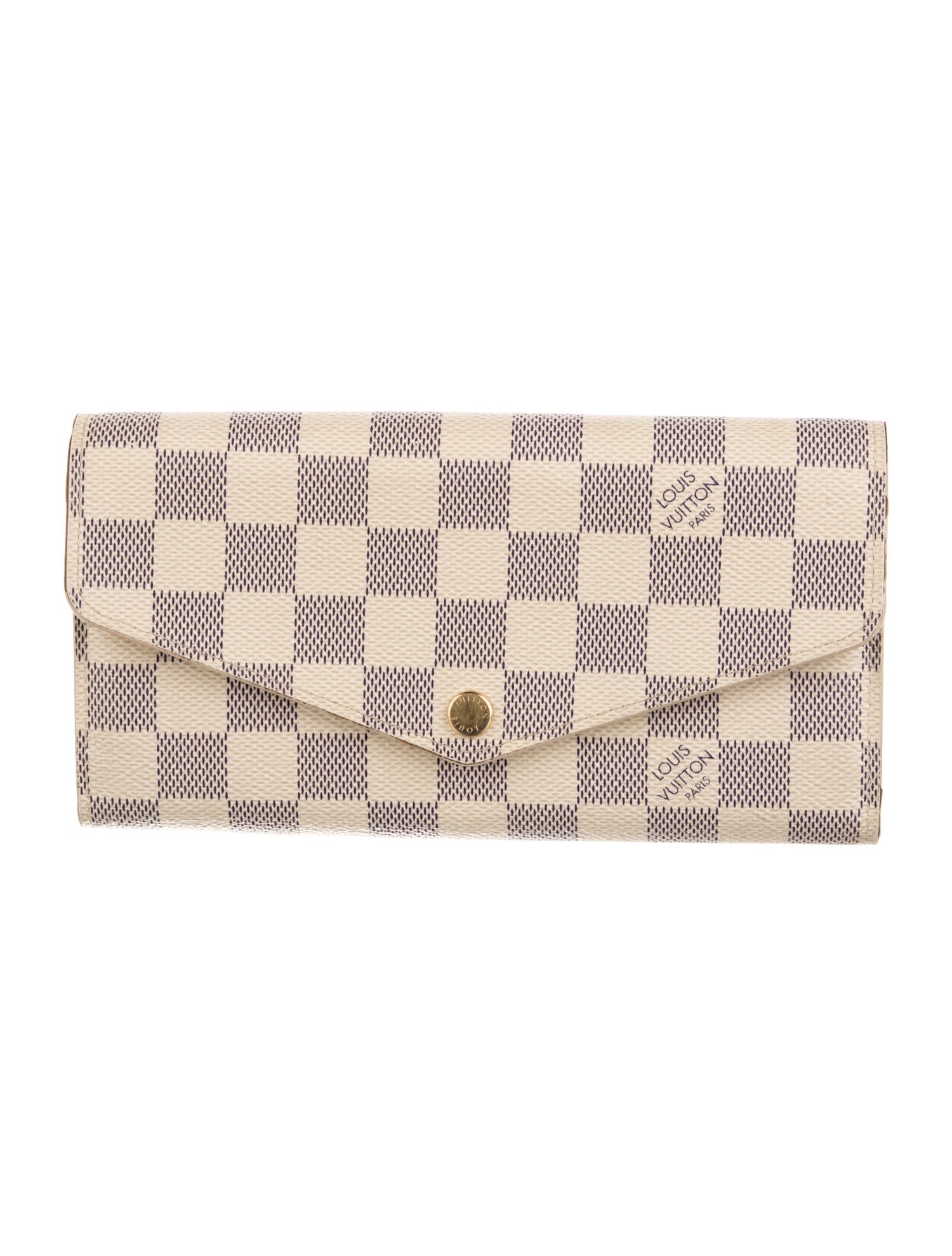 Louis Vuitton 2020 Damier Azur Pattern Sarah Wallet