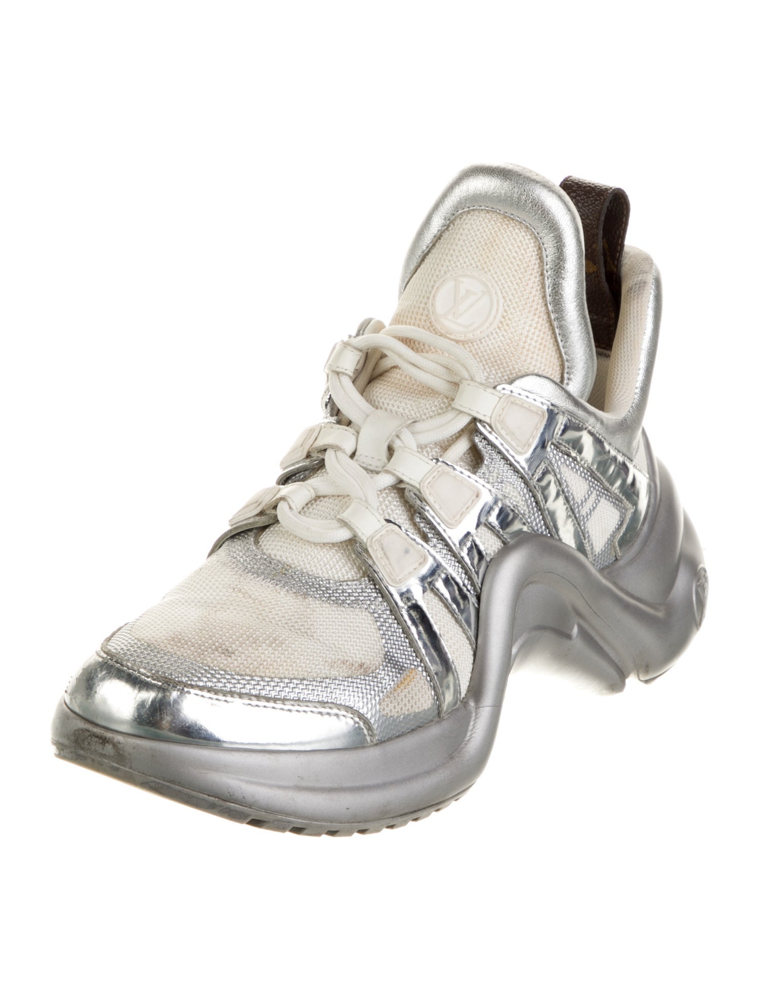 Louis Vuitton LV Monogram Leather Chunky Sneakers