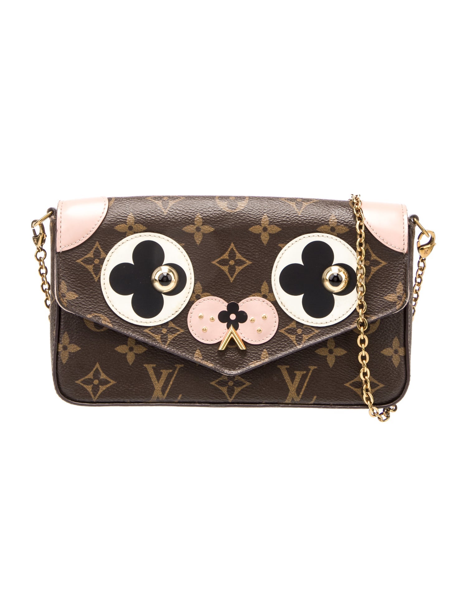 Louis Vuitton LV Monogram Valentine Dog Pochette Félicie