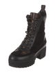 Louis Vuitton LV Monogram Suede Combat Boots