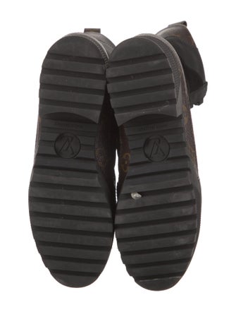 Louis Vuitton LV Monogram Suede Combat Boots