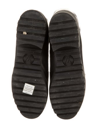 Louis Vuitton Suede Striped Combat Boots