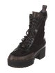 Louis Vuitton LV Monogram Suede Combat Boots