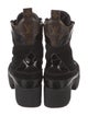 Louis Vuitton LV Monogram Suede Combat Boots