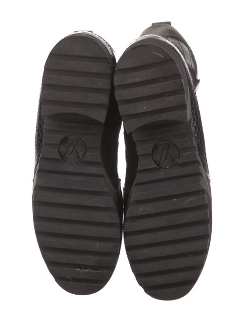 Louis Vuitton LV Monogram Suede Combat Boots