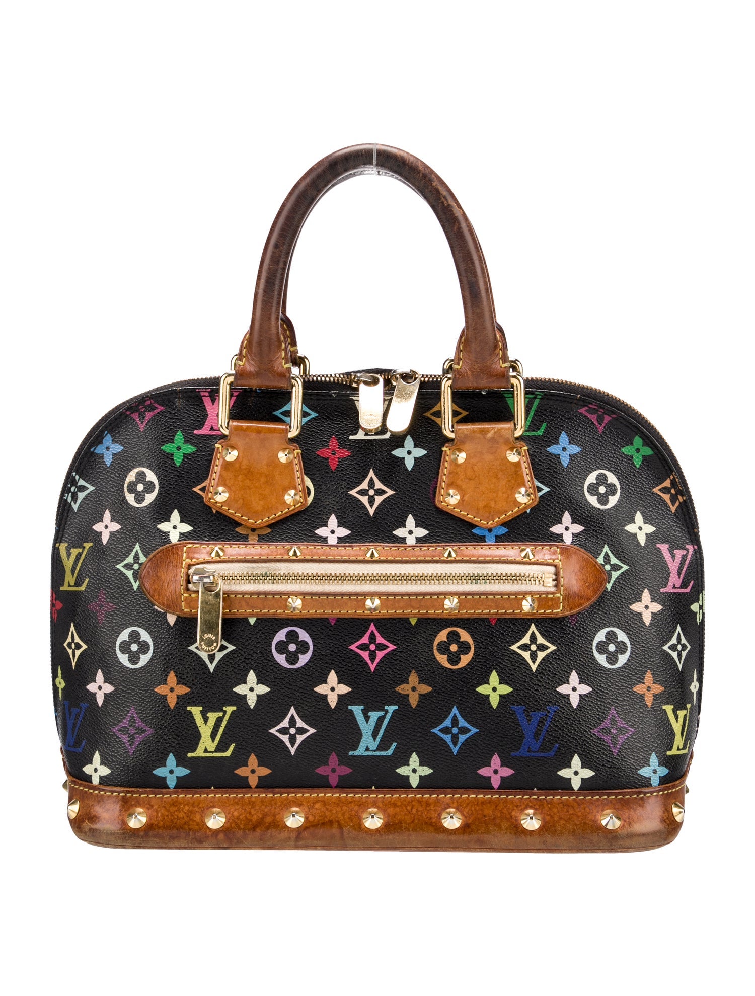 【希少】 LOUIS VUITTON Multicolore Monogram Alma PM バッグ Louis Vuitton Multicolore Monogram Alma PM Vintage - White