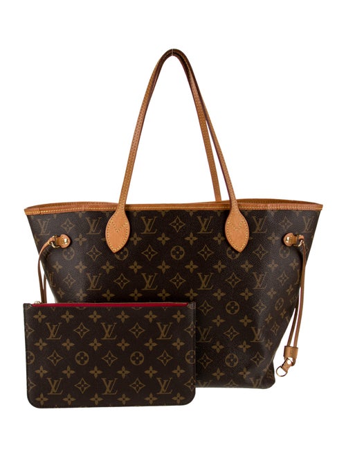 Louis Vuitton LV Monogram Neverfull w/Pouch MM