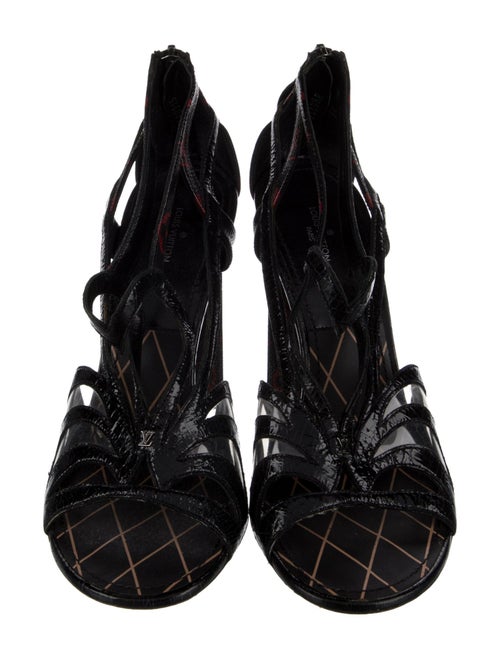 Louis Vuitton LV Monogram Leather Slingback Sandals