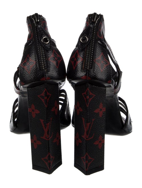 Louis Vuitton LV Monogram Leather Slingback Sandals