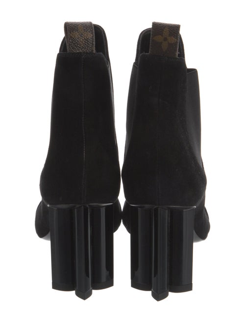 Louis Vuitton LV Monogram Suede Chelsea Boots