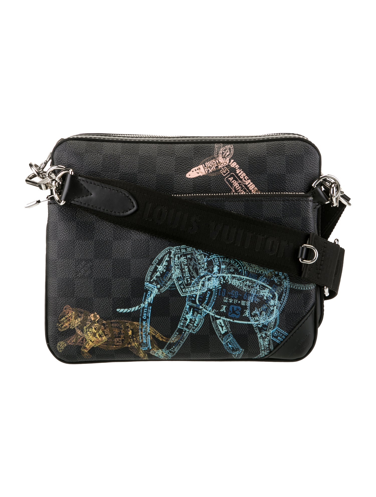 Louis Vuitton Damier Graphite Wild Animals Trio