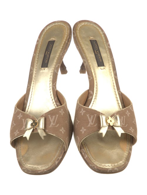 Louis Vuitton LV Monogram Canvas Slides